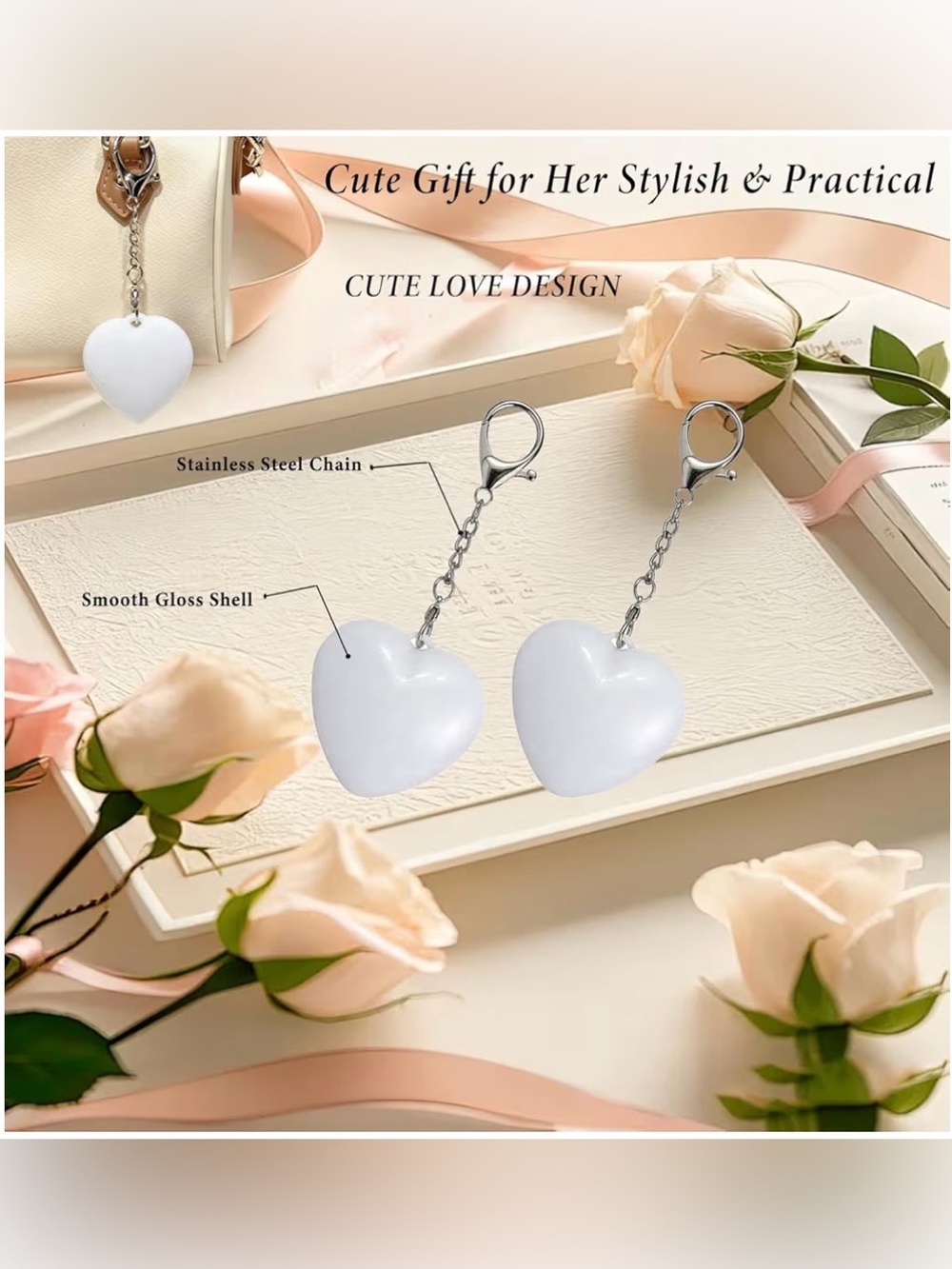 Rechargeable Heart Purse Light ,LED for Purse with Automatic Sensor - Picture 5 of 8